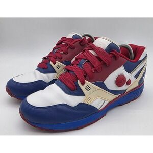 Reebok Dual‎ Pump Hex A Lite Blue Red Shoes Men's Size 9.5 Custom NY Giants